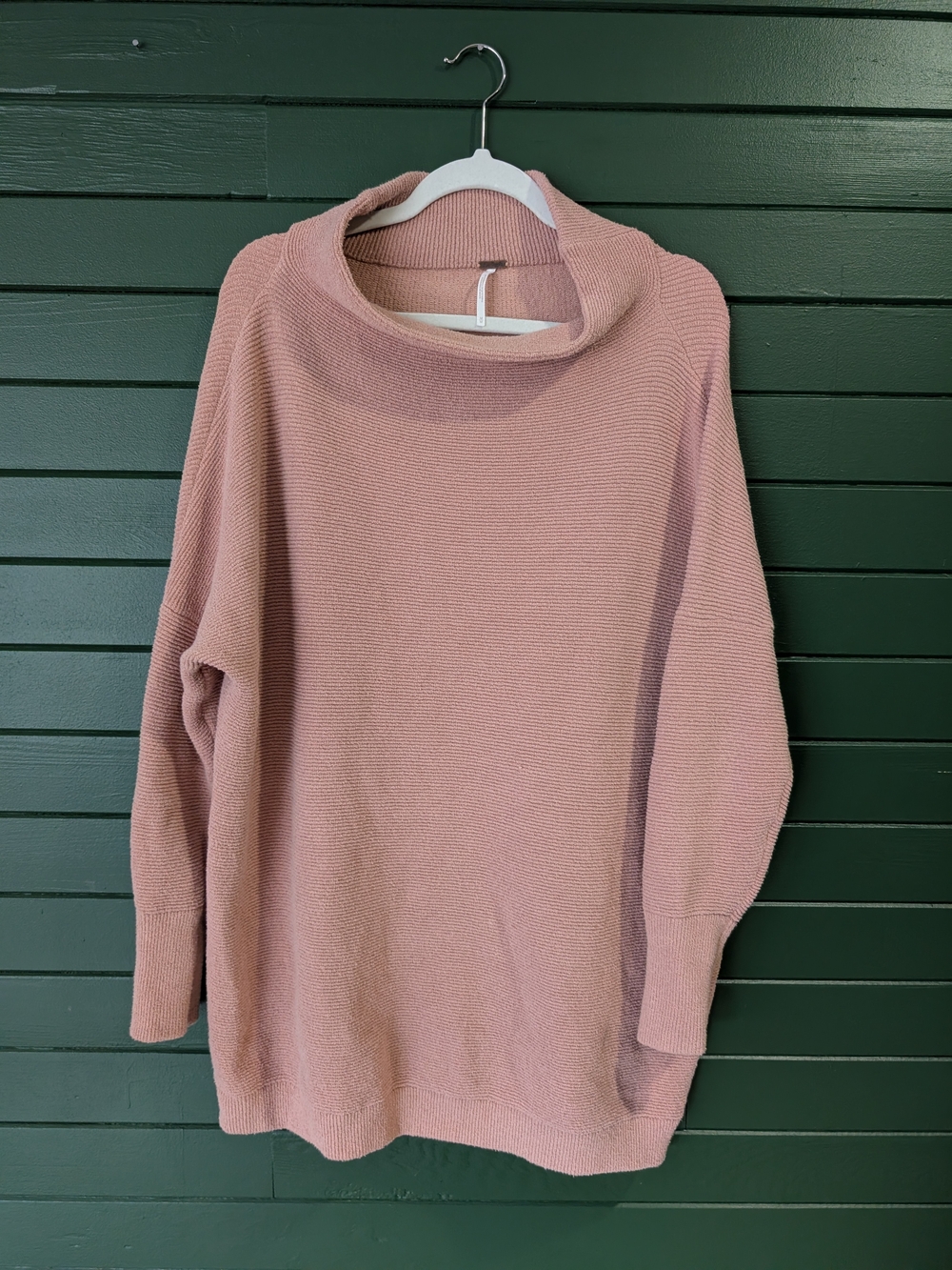 Free People Dusty Pink Ribbed Sweater